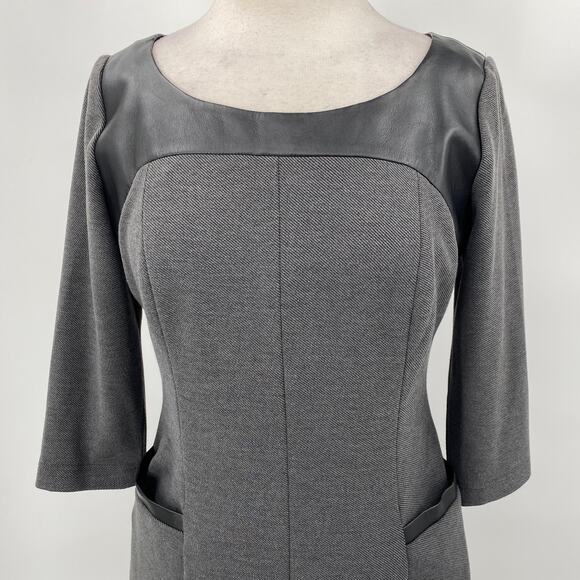 Kay Unger Black and Gray Midi Dress - Picture 3 of 10